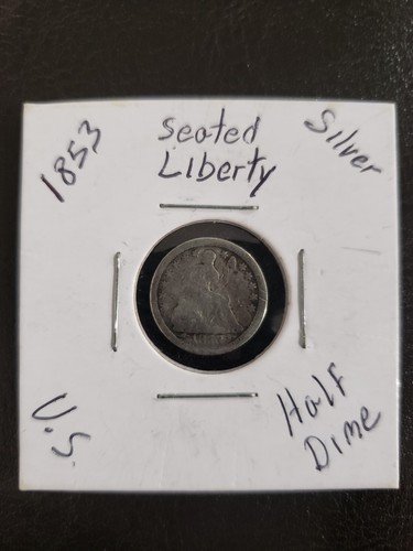 1853 Arrows Seated Liberty Half Dime | eBay