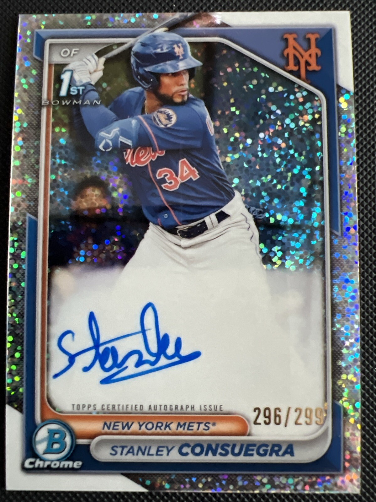 2024 Bowman Chrome 1st #CPA-SC Stanley Consuegra Auto Speckle Refractor #/299