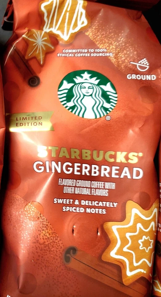 Nuevo Starbucks Pan de Jengibre y Mezcla de Vacaciones Café 11 OZ y 17 OZ Edición Limitada Paquete de 5 Foto 4 de 4