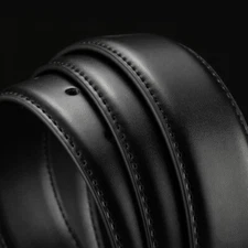 Men Women Automatic Buckle Genuine Leather Belt Strap No Buckle 28. 30. 32. 35mm