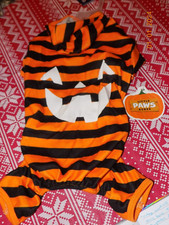 New pumpkin dog Halloween pajamas size medium