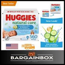 Gentle Plant-Based Baby Wipes with Aloe  Vitamin E - 560 Total Touch of Nature