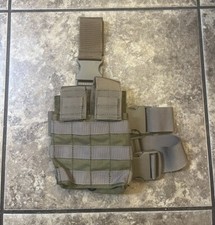 BDS Tactical Drop Leg Panel Magazine Pouch Holds 4 Mags MOLLE KHAKI USA Made