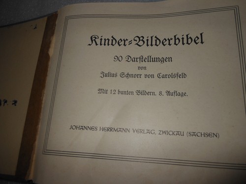 Book "Children's Picture Bible" 90 representations Julius Schnorr by Carolsfeld - Picture 3 of 9