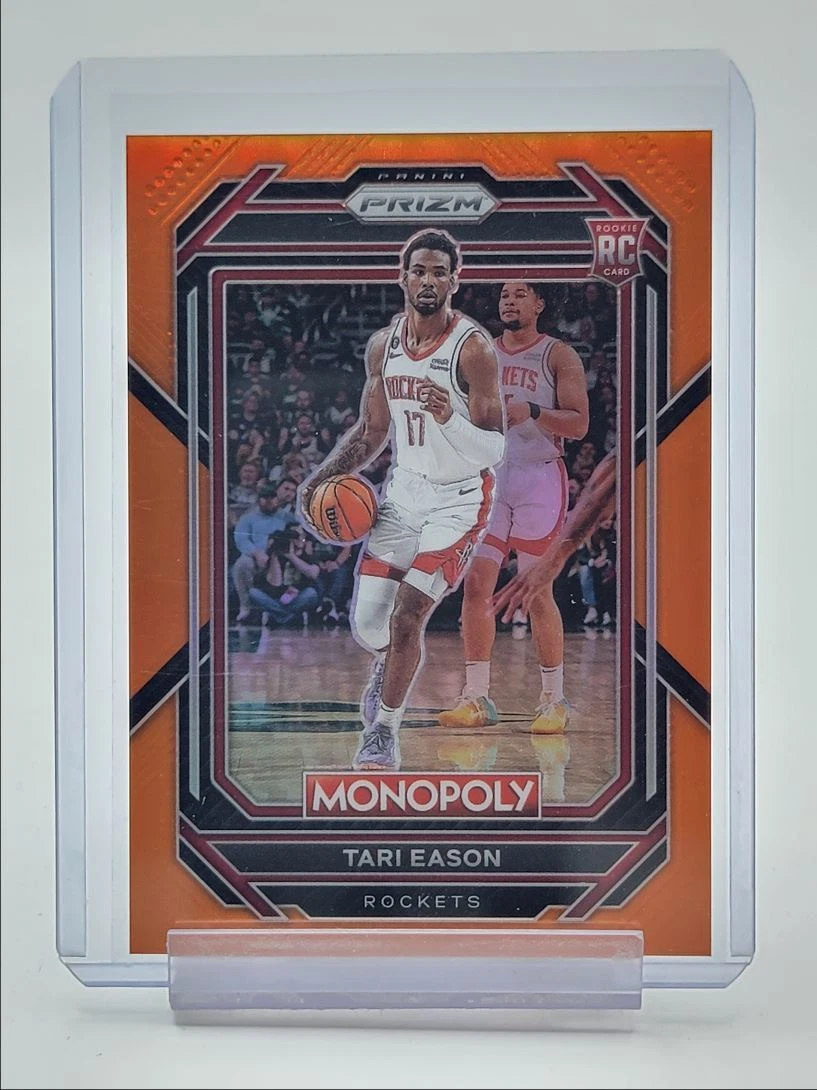 TARI EASON 2022-23 PANINI PRIZM MONOPOLY ROOKIE ORANGE #33 RC /124 Q2628