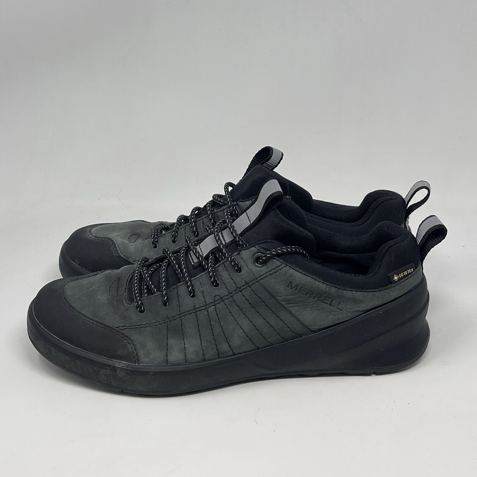 Scarpe Merrell Ascent Ride Goretex donna 9 pelle nera escursionismo sentiero Vibram