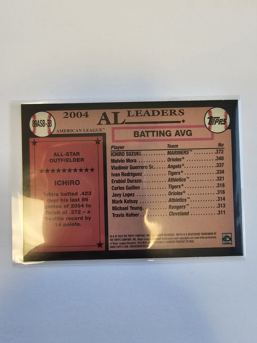 Ichiro- 2024 Topps Series 2 35th Anniversary All Star #89ASB