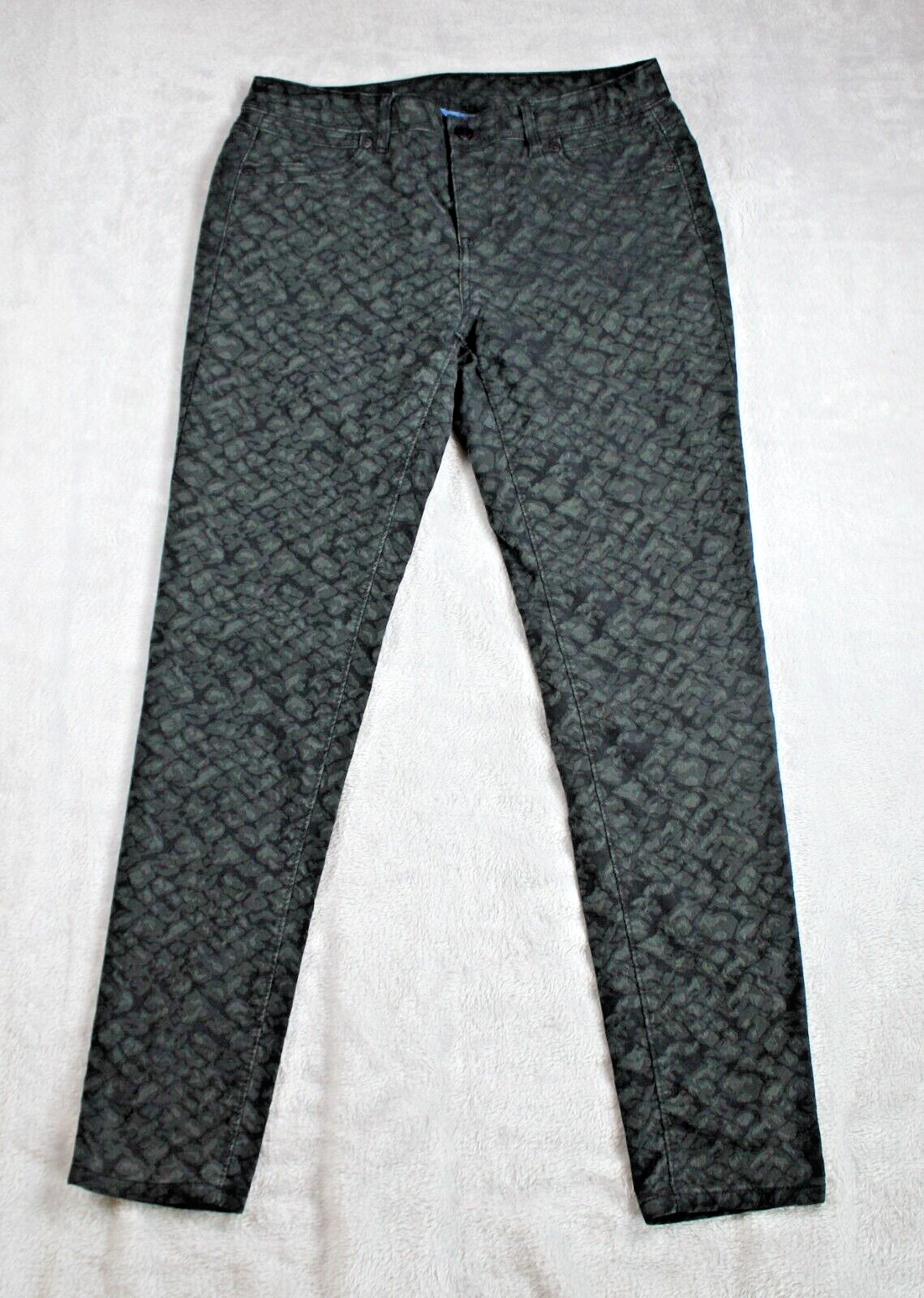 Jeans - Simply Vera Patterned Black/Gray Snakeskin - Dark Wash - SIZE 8-image