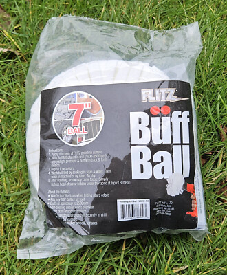 Flitz Buff Ball Auto Puffer Bohrer Aufsatz mit selbstkühlendem Design 7''