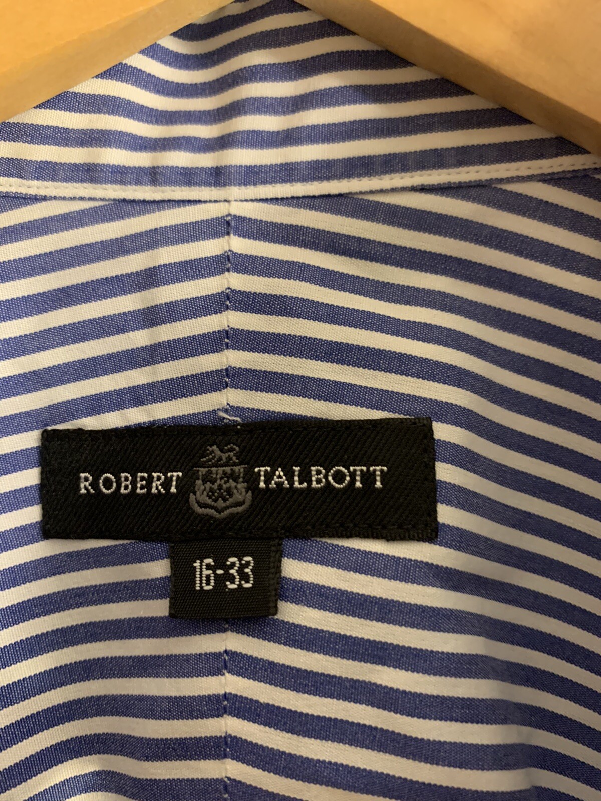Robert Talbott blue Strip Button Down Collared Sh… - image 2