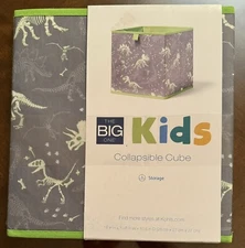 The BIG one kids Dino storage toy organizing collapsible cube 11 by 11 - New