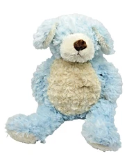 10" Rattle Plush Baby Ganz Blue White Bellifuls Puppy Teddy Bear BG2637