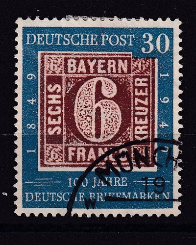 federal germany 1949 centenary stamp no. 2C