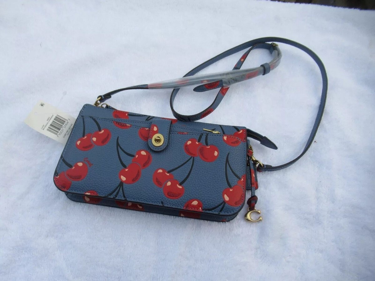 Coach Noa Pop Up Messenger Cherry Bag Leather Handbag Chambray