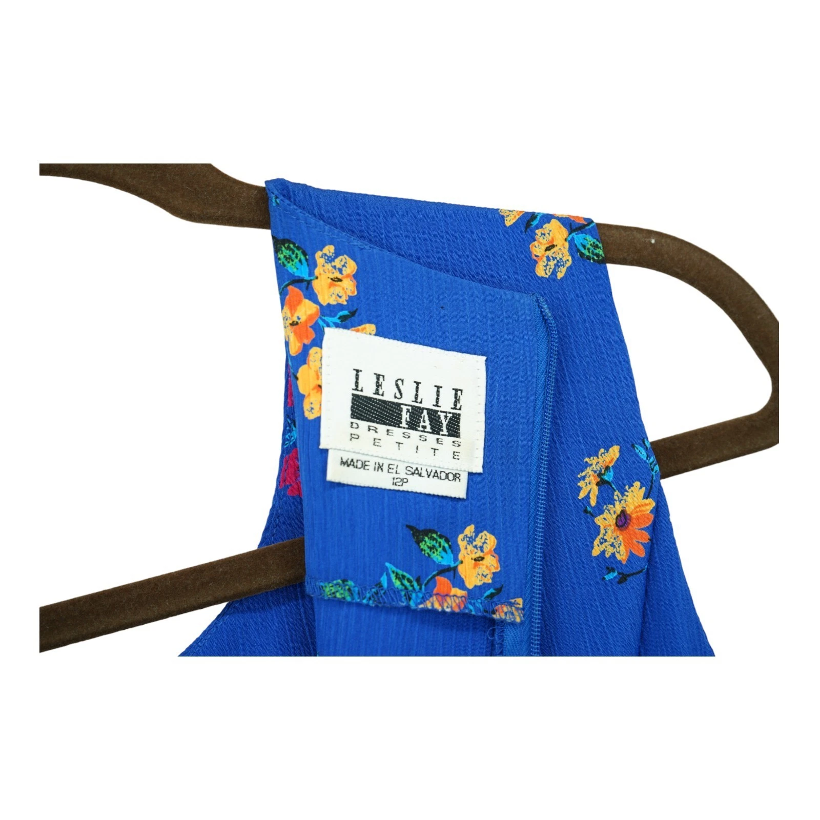 PALM ANGELS Set abiti floreali vintage Leslie Fay Petite blu taglia 12P 100% poliestere