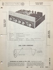 SAMS PHOTOFACT SERVICE MANUAL 428-6 DAVID BOGEN MODEL RB115