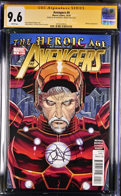 AVENGERS #4 -10/10- CGC SIGNATURE SERIES SIGNED BY BRIAN MICHAEL BENDIS -CGC 9.6