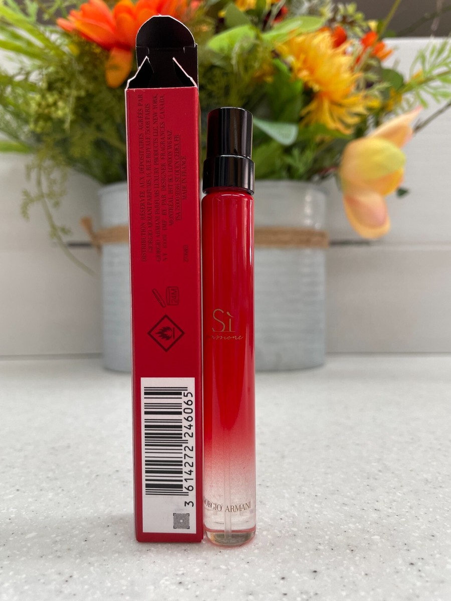 ARMANI Sì Passione Eau de Parfum Travel Spray NIB 0.34 oz/ 10 ml