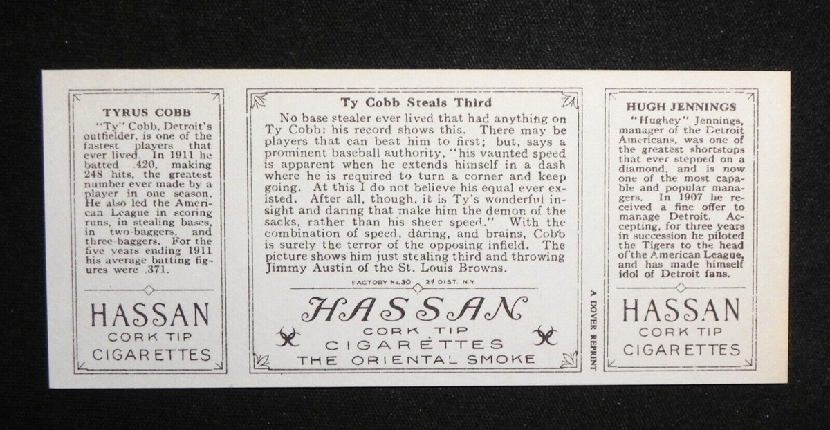 1912 HASSAN T202 Triple Folder Dover Reprint 