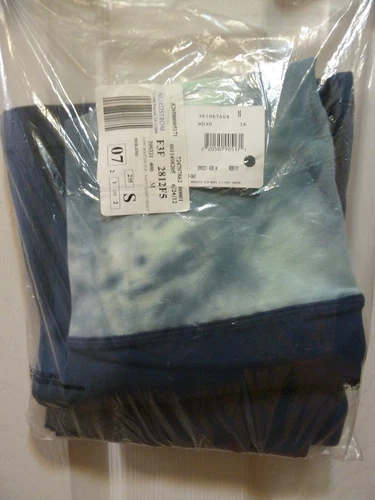 Hard Tail Forever Tie Dye Rolldown Bootleg Flare Navy Cotton Yoga Pant S