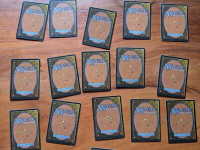 Magic MTG FBB Basic Lands Lot 15x German black border limited