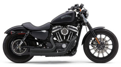 パーツ COBRA Speedster 909 Exhaust System Black Cobra Speedster 909 Exhaust for '86-03 Harley Davidson Sportster