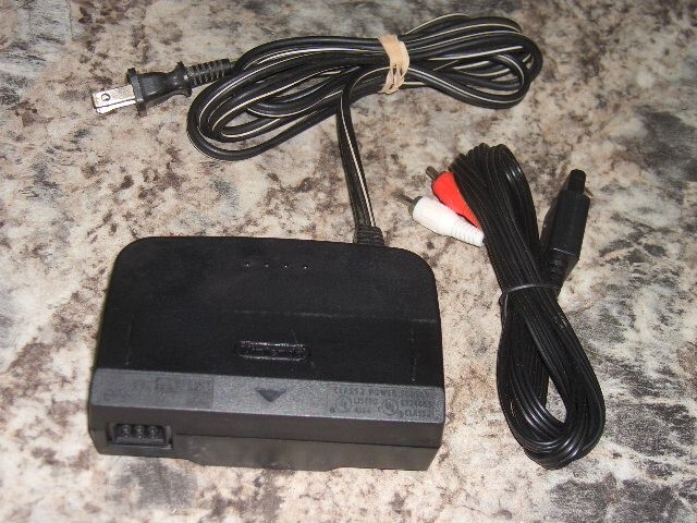 OEM Nintendo 64 N64 AC Power Supply NUS-002 W/ after market OEM Nintendo 64 N64 AC Power Supply NUS-002 W/ after market