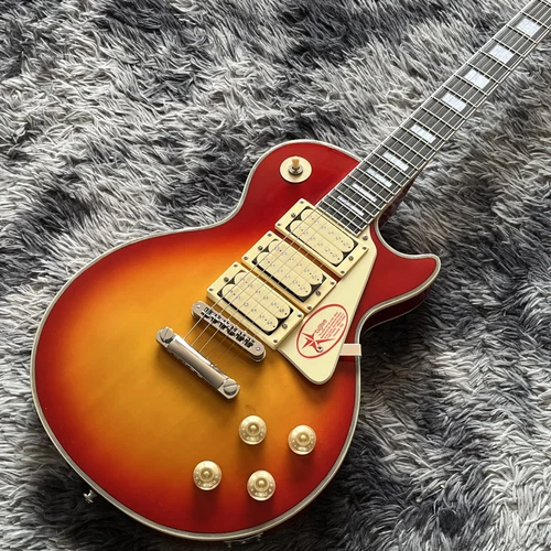 H Custom Shop Cherry Sunburst Electric Guitar 3 pickups ABR bridge free shipping