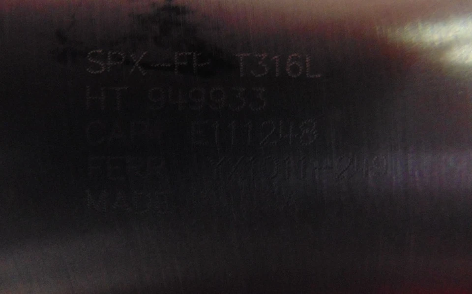 SPX SANITARY SS316L, 949933 ANGLE-LINE STRAINER TUBE SIDE INLET 1-1/4" X 33" - Image 2 of 4