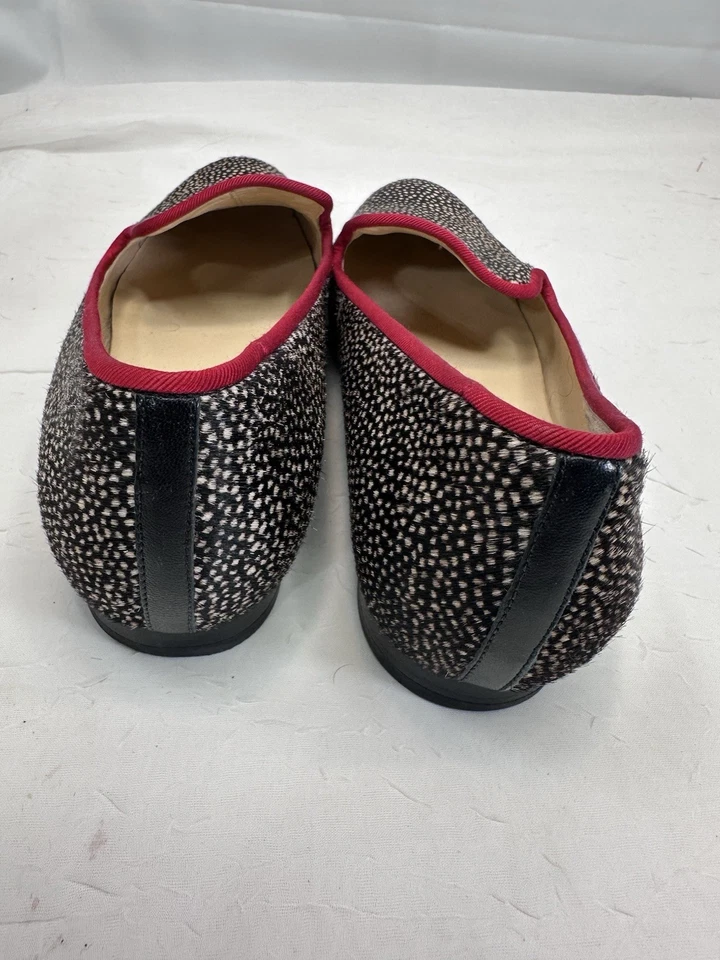 Mocasines de pelo de pantorrilla real Cole Haan Sabrina puntos negros y crema sin cordones para mujer 9 Foto 4 de 4