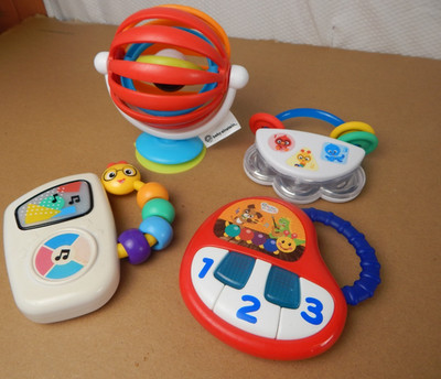 Vintage Baby Einstein Infant Toy Lot Developmental Musical Piano Spinner