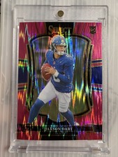 2025 Panini Select - Premier Level Jaxson Dart #193 Pink Shock Prizm (RC) Giants