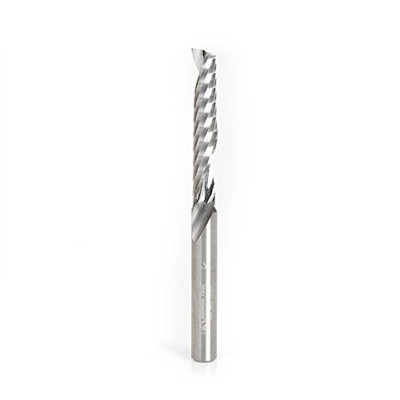 Amana Tool - 51413 Solid Carbide Cnc Spiral O Single Flute Plastic Cutting 1/4