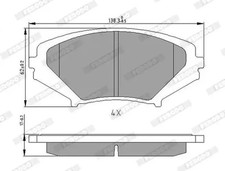 Bremsbeläge FDB1758 FERODO für MAZDA RX-8