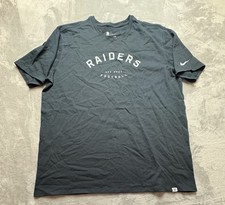 Las Vegas Raiders Nike Heavyweight Arch Throwback T-Shirt - Black 2XL