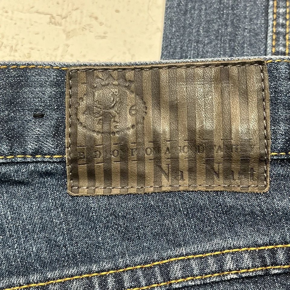 Nat Nast Jeans Mens 33x34 Blue Luxury Originals Stretch Dark Wash Denim Straight - Image 2 of 4