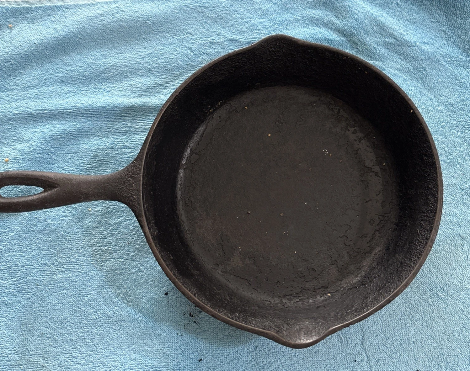 VINTAGE Lodge 5 SK D2 3 Notch CAST IRON SKILLET Heat Ring