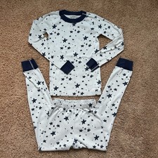 Hanna Andersson Moon  Back Stars 2 Piece Long Sleeve Unisex Kids 8 Pajama Cozy