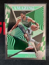 2021-22 Panini Illusions #9 Jayson Tatum Amazing Emerald Green Boston Celtics