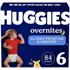 Huggies Disposable Overnight Diapers - Size 6 - 84ct