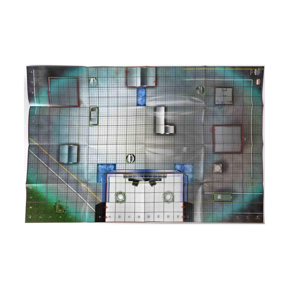 Map Pincture WizKids HeroClix Map Danger Room/Canadian Wilderness Double-Sided Map ...