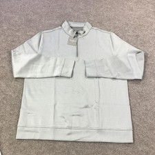 Hickey Freeman Pullover Mens Large Medium 1/4 Zip Sweatshirt Lightweight Top