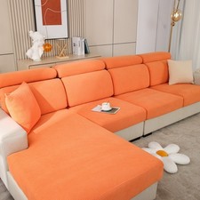 UK Sofa Seat Cover Soft Seater Couch Slipcover Cushion Elastic Settee Protector