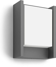 Philips Lighting Arbour Lampada LED da Parete, Giardino ed Esterni, 6W, Nero - N