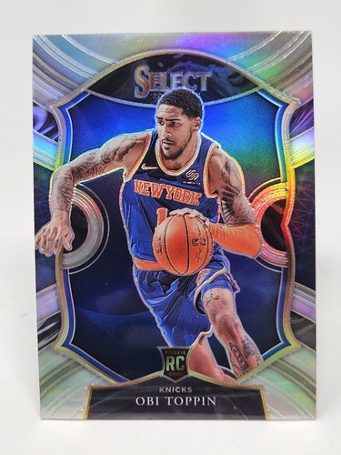 2020-21 Select Obi Toppin Concourse Silver Prizm Rookie RC #68 Knicks