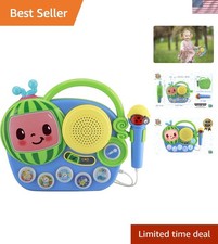 Cocomelon Singalong Boombox with Microphone  Flashing Lights - Perfect Gift 