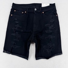 American Eagle AirFlex+ Black Distressed Jean...