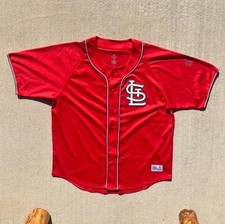 Dynasty MLB St. Louis Cardinals Red Baseball Jersey Embroidered Chest Logo XL