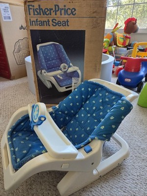 Vintage Infant Rocker Seat w BOX Fisher Price Reborn Baby Doll Collectible  RARE