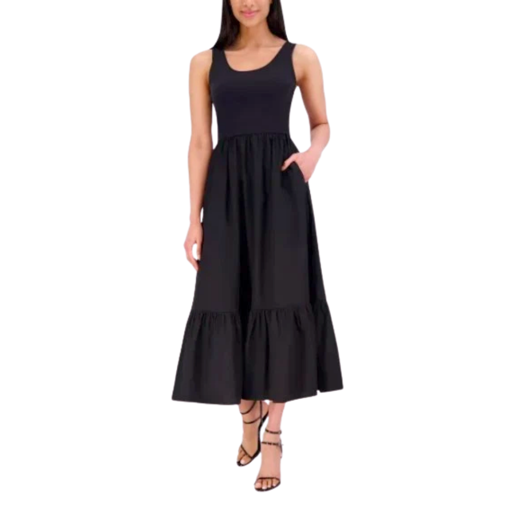 Steve Madden Women's Sleeveless Maxi Dress Black XS Steve Madden Women's Sleeveless Maxi Dress Black XS